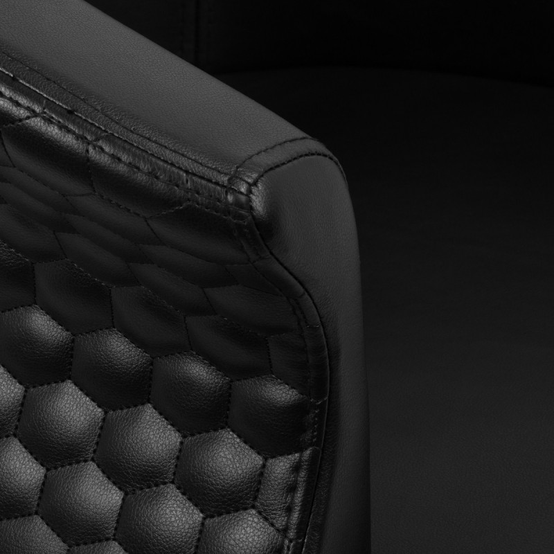 GABBIANO FOTEL FRYZJERSKI WERSAL ZŁOTO CZARNY -Fotele fryzjerskie- 